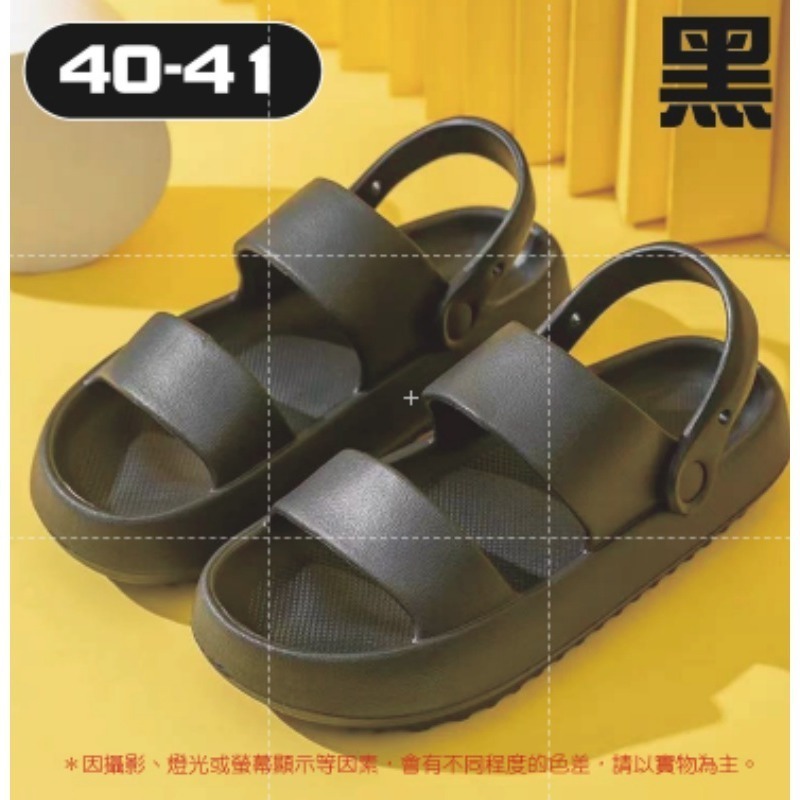 黑色40-41 戶外涼鞋