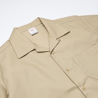 🌟不易起皺🌟古巴領短袖襯衫 United Athle 工作襯衫 古巴領 開襟襯衫 特殊布襯衫 短袖襯衫 古巴襯衫-細節圖3