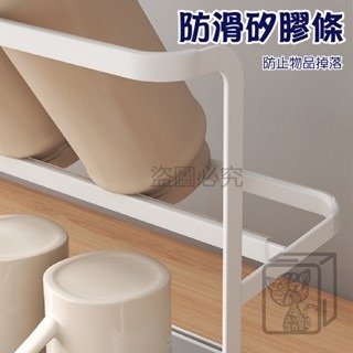 🔥質感鋼藝🔥日式瀝水杯架 日式鐵藝杯架 奶瓶架 瀝水架 廚房收納架 茶杯架 杯子收納 馬克杯架 吊杯架 水壺瀝水架-細節圖7