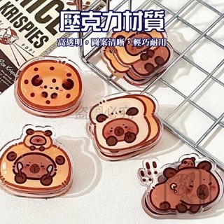 🔥雙面圖案🔥卡皮巴拉PP夾 水豚便籤夾 便條夾 小夾子 卡通封口夾 固定夾 水豚 卡皮巴拉 卡通夾子 留言夾 夾子-細節圖3