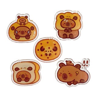 🔥雙面圖案🔥卡皮巴拉PP夾 水豚便籤夾 便條夾 小夾子 卡通封口夾 固定夾 水豚 卡皮巴拉 卡通夾子 留言夾 夾子-細節圖5