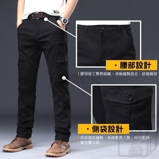 🔥超低價🔥同 UNIQLO版型 工作褲 工裝褲 側口袋 防刀割工作褲 休閒長褲 褲子 登山褲 耐磨褲子 直筒長褲-細節圖3