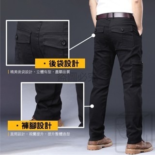 🔥超低價🔥同 UNIQLO版型 工作褲 工裝褲 側口袋 防刀割工作褲 休閒長褲 褲子 登山褲 耐磨褲子 直筒長褲-細節圖6