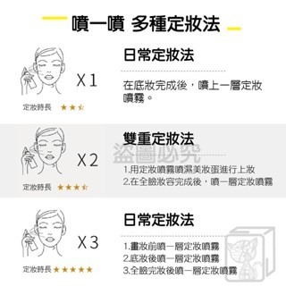 🔥公司貨🔥定妝噴霧 茗希芝定妝噴霧 不脫妝 定妝 乾油 持久控油 防水防汗 不易脫妝 保濕噴霧 補妝 控油噴霧 防汗-細節圖3