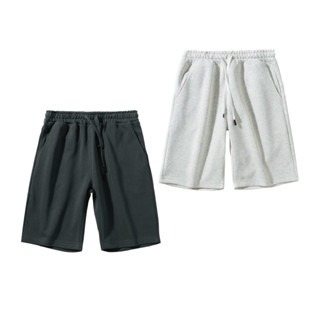 🔥超好穿🔥休閒短褲 華棉短褲 睡褲 男短褲 休閒褲 厚磅 運動短褲男 百搭運動短褲素色棉短褲 抽繩棉短褲 五分棉短褲-細節圖9