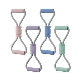 🔥加厚加粗🔥8字拉力器 8字阻力帶 腳蹬拉力器 拉力訓練器 拉力帶 開肩美背神器 背部伸展器 拉筋繩 擴胸器 彈力帶-細節圖2