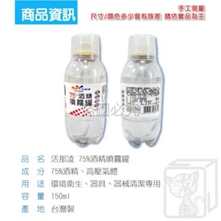 🔥台灣發貨🔥酒精噴霧罐 活那凌 75% 酒精 消毒清潔 150ml 酒精噴霧瓶 酒精噴霧 酒精 75%酒精噴霧-細節圖5