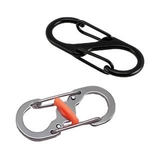 🔥自帶鎖扣🔥8字扣 掛勾 S型掛扣 背包扣環 8字環 S掛勾 防盜 鋅合金扣 登山扣 露營掛勾 置物扣 調節扣-細節圖6