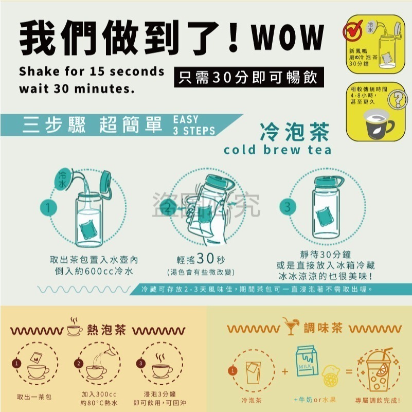 🌿台灣品牌🌿磨の冷泡茶 新鳳鳴 30包袋裝 7種茶品 獨立袋茶 茶葉 茶包 冷泡茶 茶品 沖泡茶 無糖茶 青茶 綠茶-細節圖7