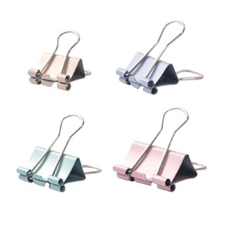 🔥15~51mm🔥莫蘭迪色長尾夾 燕尾夾 開口夾 金屬夾 文具 莫蘭迪色系 大長尾夾 小長尾夾 辦公用品 書夾 夾子-細節圖6