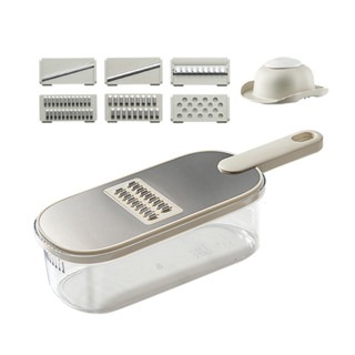 🔥六合一🔥不鏽鋼切絲器 多功能切絲器 切菜神器 刨絲器 切菜機 削皮刀 切菜器 304不鏽鋼 切絲器 切片器 刨絲刀-細節圖4