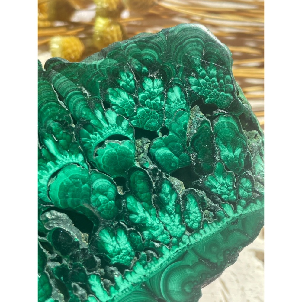 剛果 孔雀石片 石綠 平穩情緒 增強創造力 礦石 水晶 原礦-細節圖2