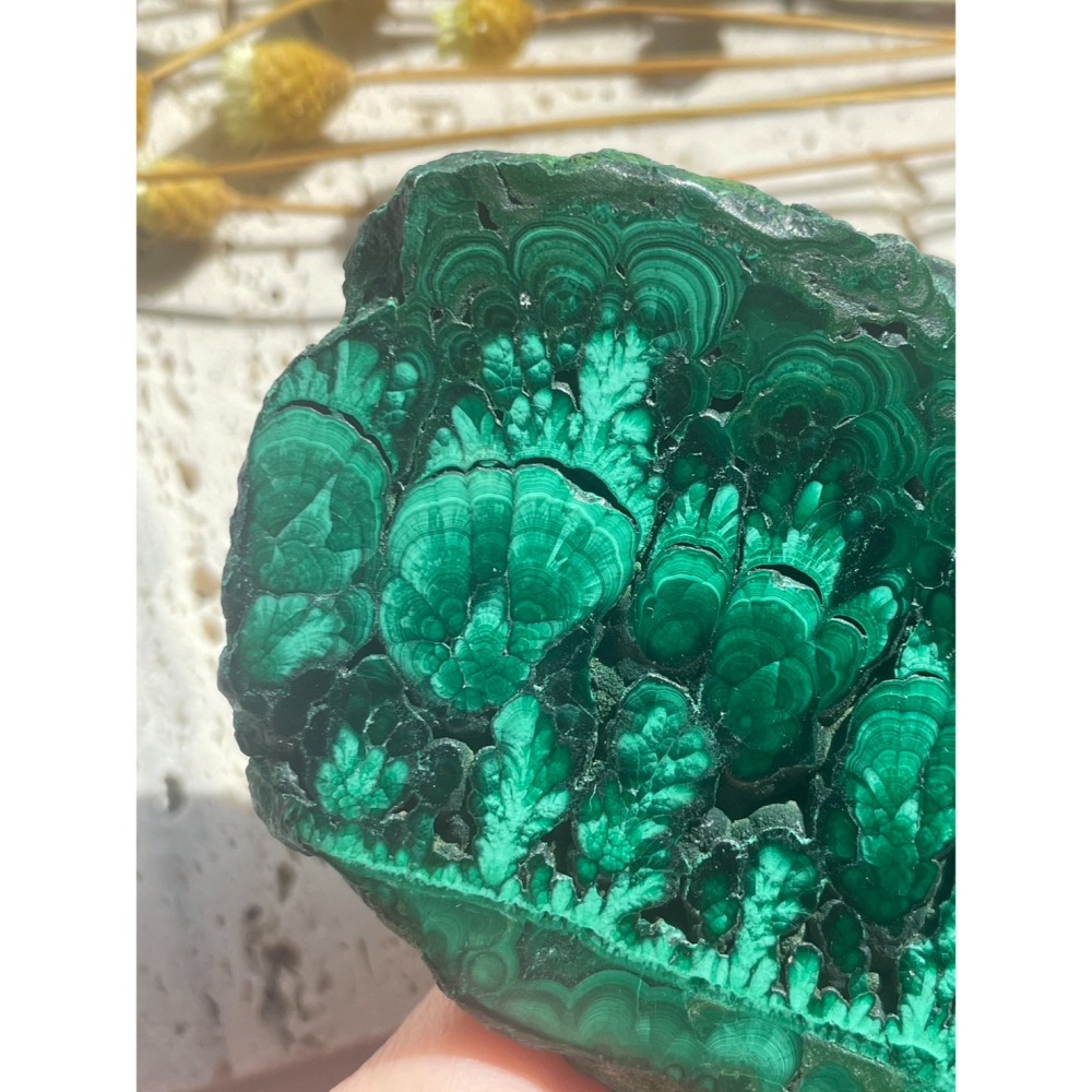 剛果 孔雀石片 石綠 平穩情緒 增強創造力 礦石 水晶 原礦-細節圖3