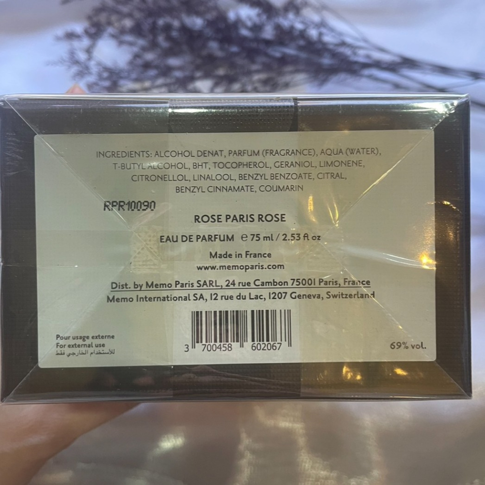 !絕版品! Memo 巴黎粉紅玫瑰 淡香精 中性香 75ml EDP 香水-細節圖3