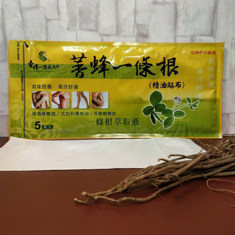 【現貨秒發】一條根貼布 一條根 金門一條根貼布 5片裝 香蜂一條根貼布 貼布-細節圖3