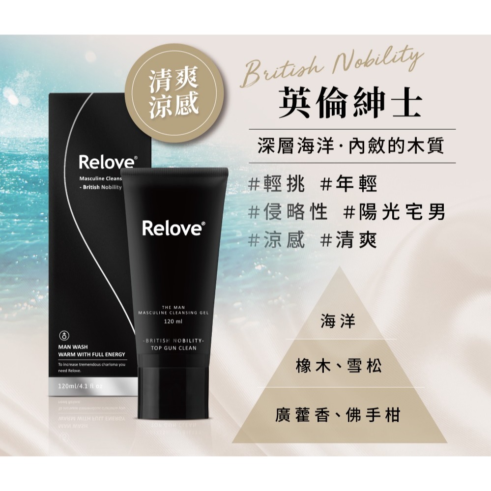 Relove 男性專用 私密潔淨凝露 120ml-細節圖2