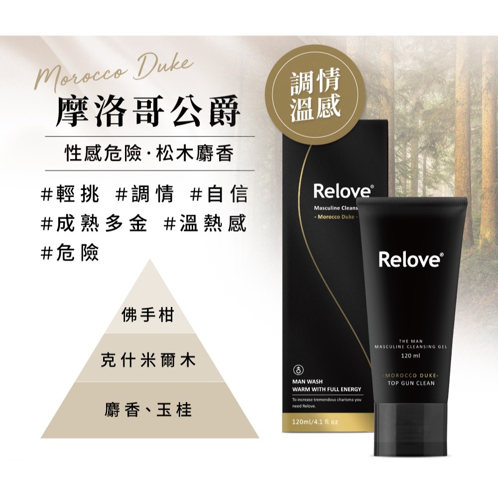 Relove 男性專用 私密潔淨凝露 120ml-細節圖3