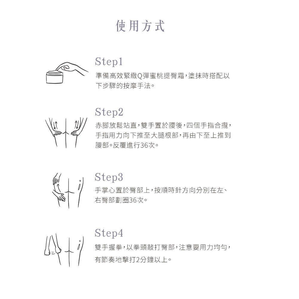 <效期2025/11>Homy Rosy｜高效緊翹｜Q彈蜜桃｜提臀霜 100ml-細節圖6