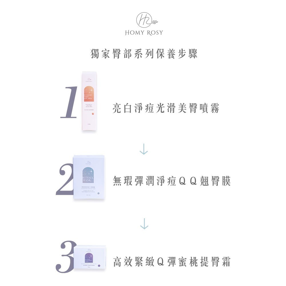 <效期2025/11>Homy Rosy｜高效緊翹｜Q彈蜜桃｜提臀霜 100ml-細節圖8