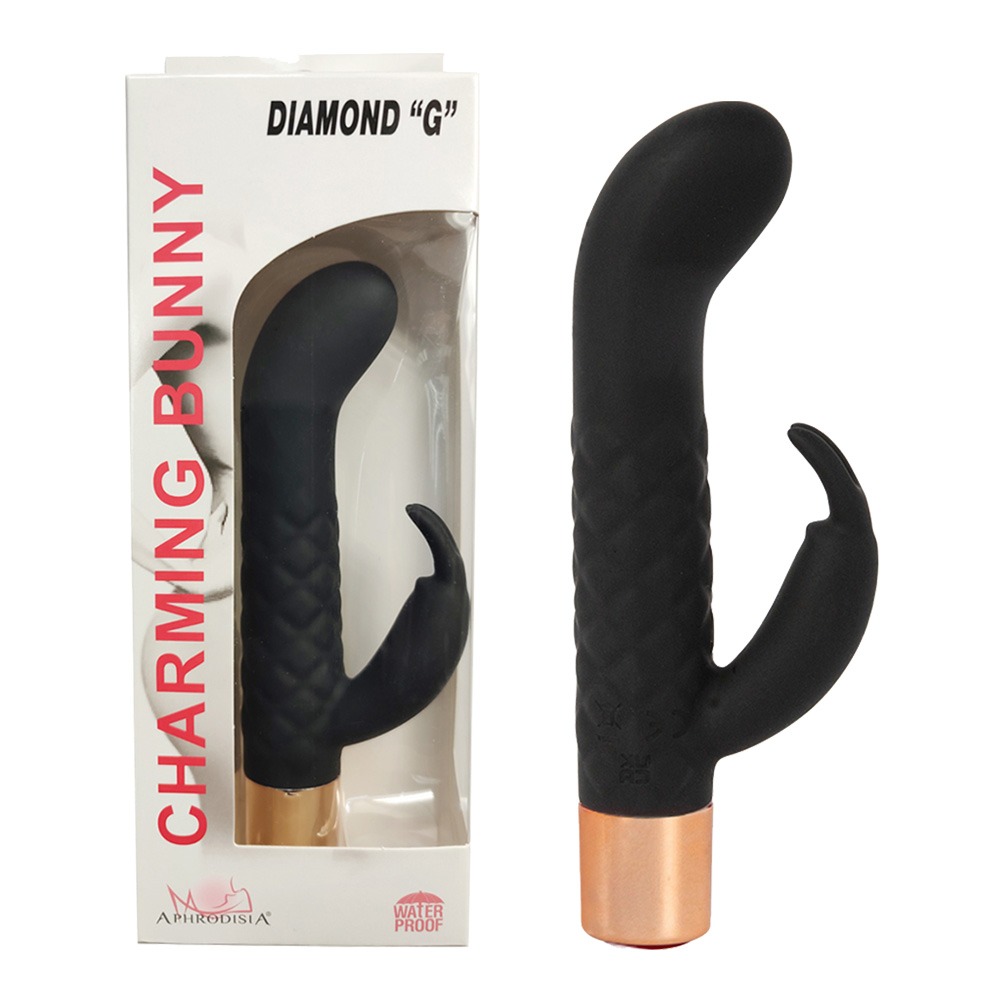 初心者 變頻 震動按摩棒-G點兔兔 鑽石-細節圖2