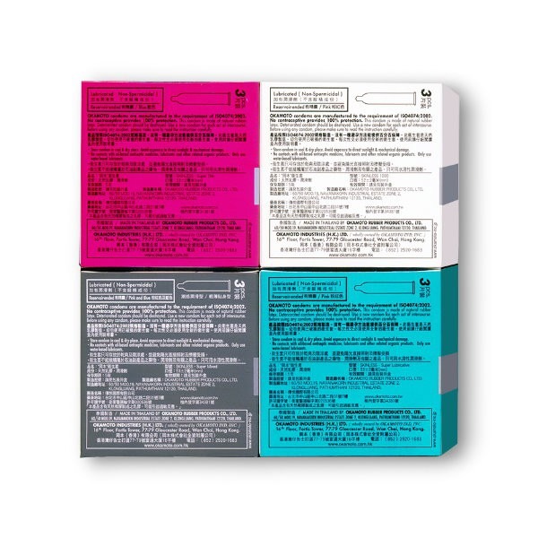 岡本 SK 輕薄系列4合1保險套 3入x4盒-細節圖4