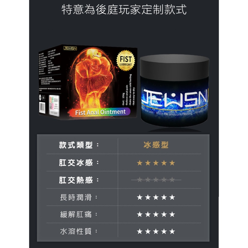 後庭 拳交 潤滑 G潮膏 150g-冰感-細節圖6