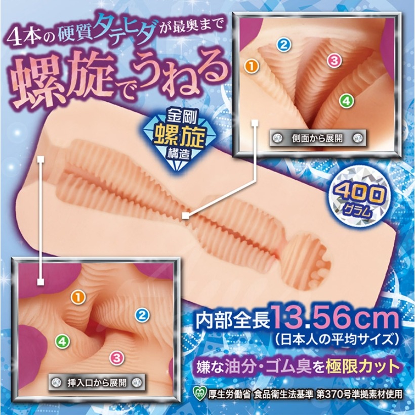 日本MACCOS 鑽石天使 螺旋通道 動漫名器飛機杯【贈 謎片群】-細節圖3