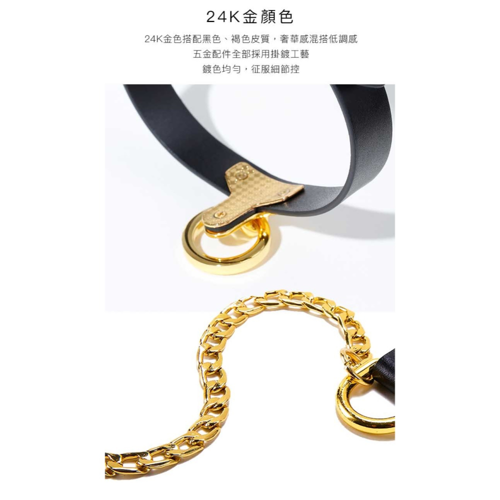 UPKO 質感小母狗 愉悅 真皮項圈 牽引鏈 套裝-細節圖4