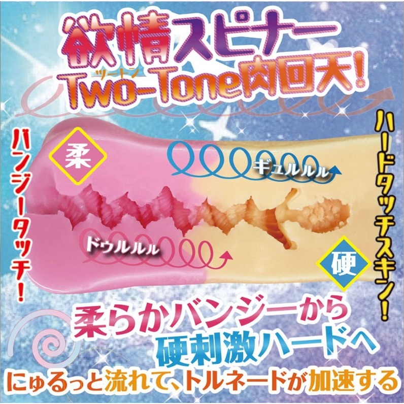 欲情誘惑 肉旋 龍捲風螺旋紋 雙色 夾吸自慰器-細節圖5