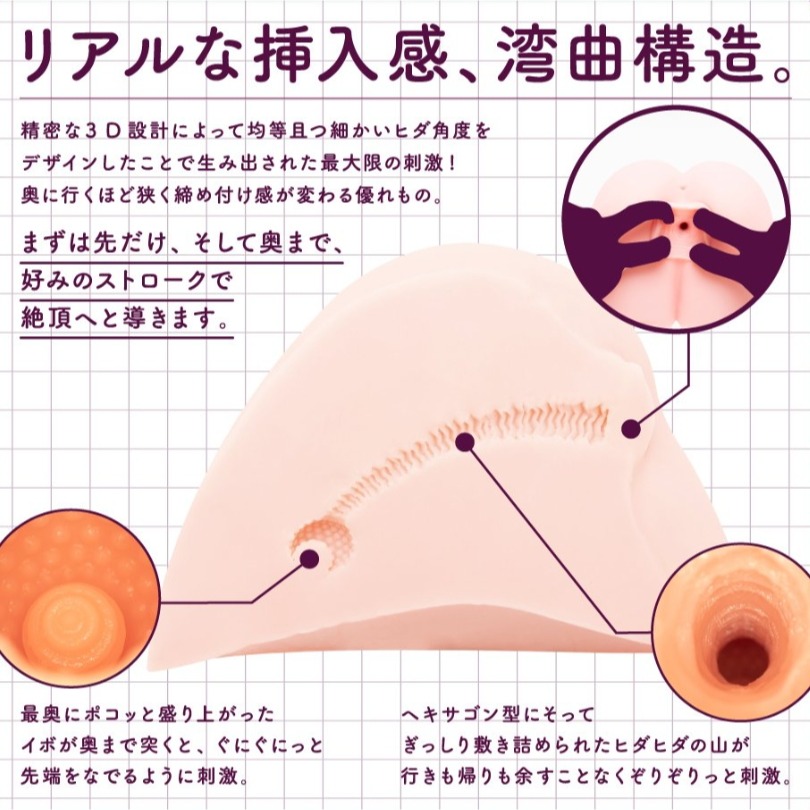 玄人HOLE 細小褶皺 逼真插入 高潮小女尻 自慰器-細節圖3