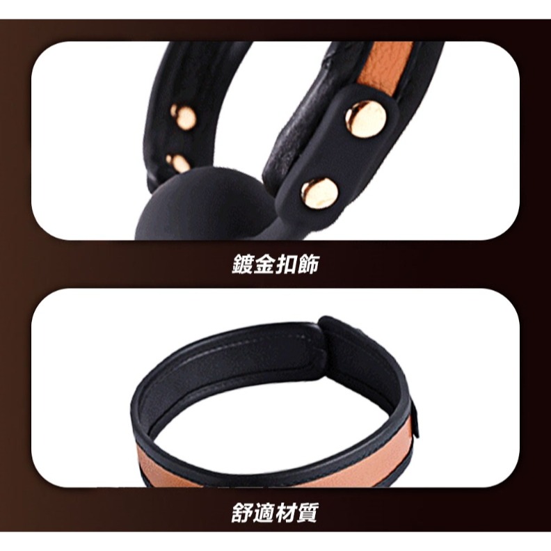 虐戀 BDSM 情趣口枷-玫瑰金-細節圖4