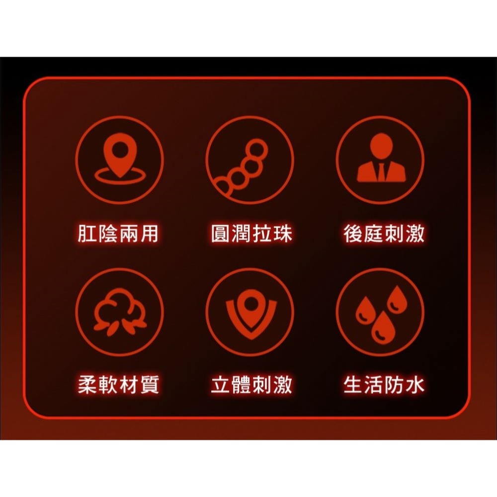 肛陰兩用 圓潤易入體 透黑 吸盤肛塞-觸發-細節圖3