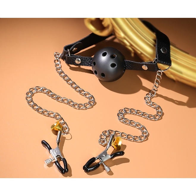 BDSM 色慾金鈴 口球乳夾-細節圖10