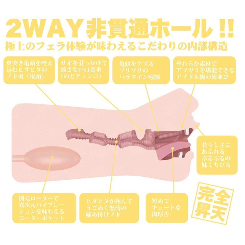 日本製 Wild One 神舌口交系列 舌舔自慰器-東條夏-細節圖3