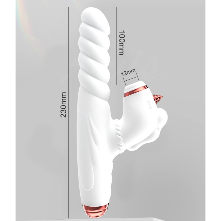 萌寵 獨角獸 脈衝吸吮 G點衝擊 按摩棒-細節圖3