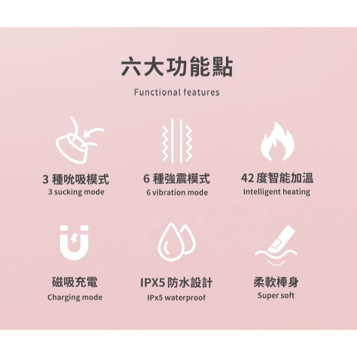 Zalo Rose Vibrator 內外夾擊 聲波吸吮 按摩棒-檸檬黃-細節圖2