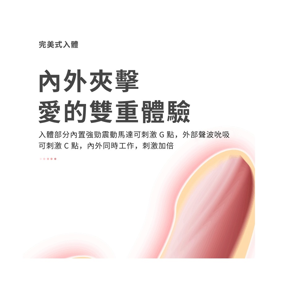 Zalo Rose Vibrator 內外夾擊 聲波吸吮 按摩棒-草莓粉-細節圖3