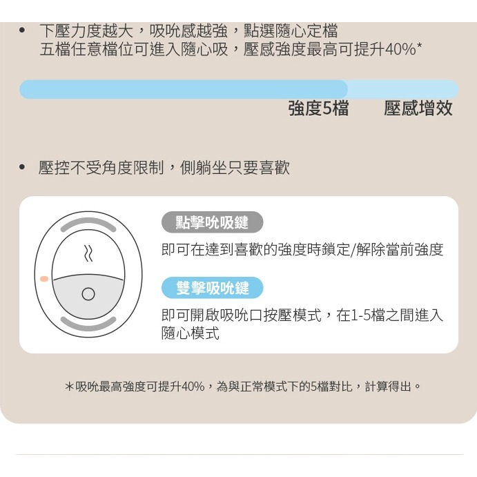 OSUGA 逗豆鳥2代 PRO 吸吮震動 小夜燈 按摩器-奶油白-細節圖5