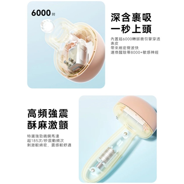 大人可愛鬧鐘 禮物貓 震動按摩棒+吸吮跳蛋-細節圖5