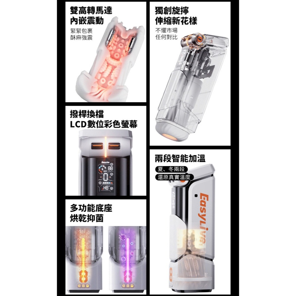 EasyLive  智能電動 劇情互動飛機杯 NO8-細節圖3