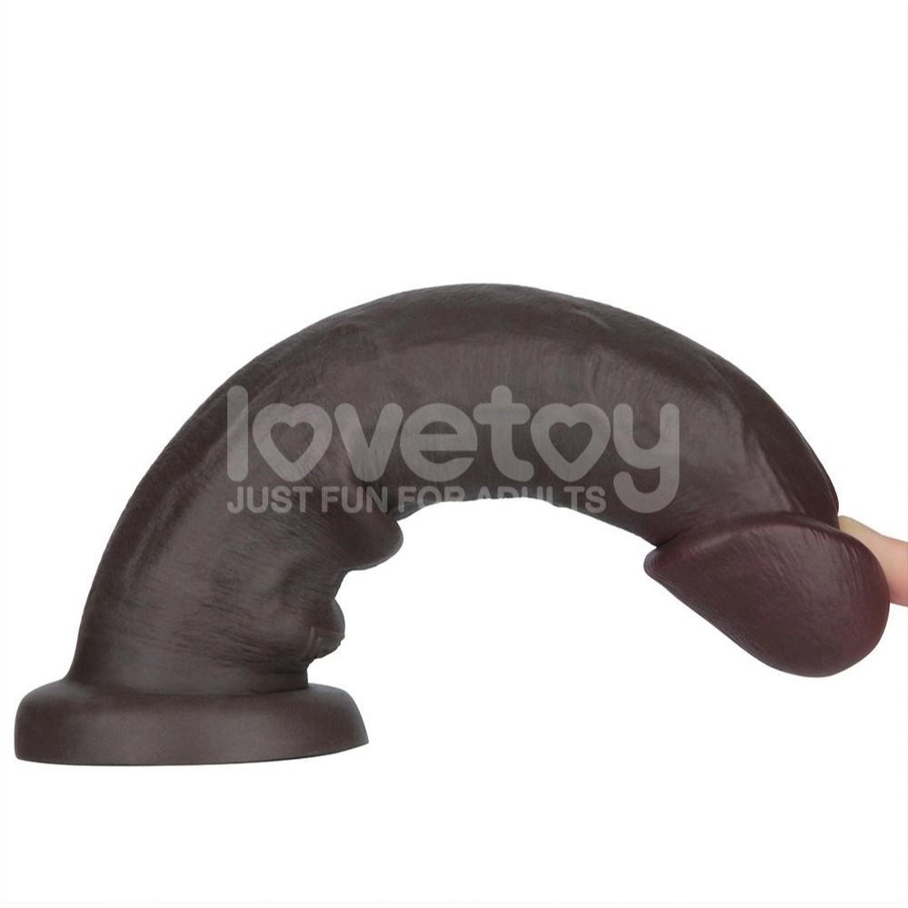 9吋滑皮 吸盤老二 按摩棒 20.7cm ProII-黑-細節圖4