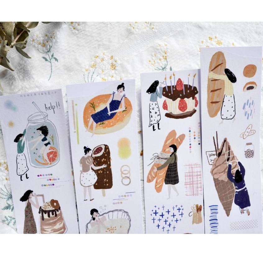 【NDL】玩樂的文具｜麵包星人_和紙膠帶｜手帳紙膠帶分裝 100 cm-細節圖3