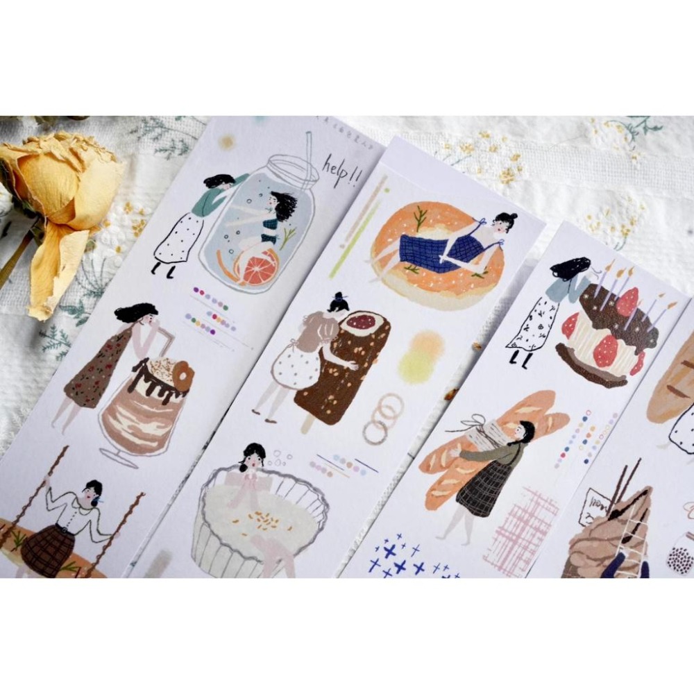 【NDL】玩樂的文具｜麵包星人_和紙膠帶｜手帳紙膠帶分裝 100 cm-細節圖5