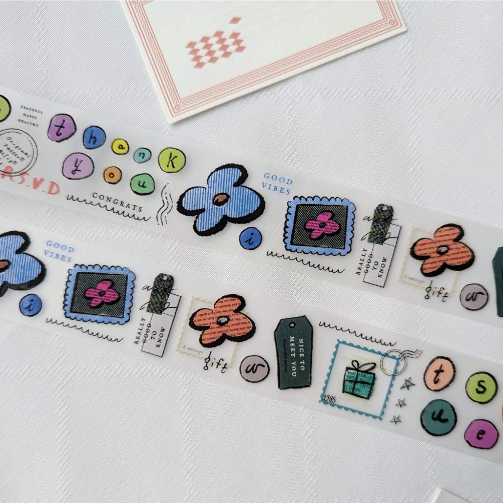【NDL】什物｜限量商品_A message.信息_霧面PET膠帶｜分裝 50cm-細節圖4