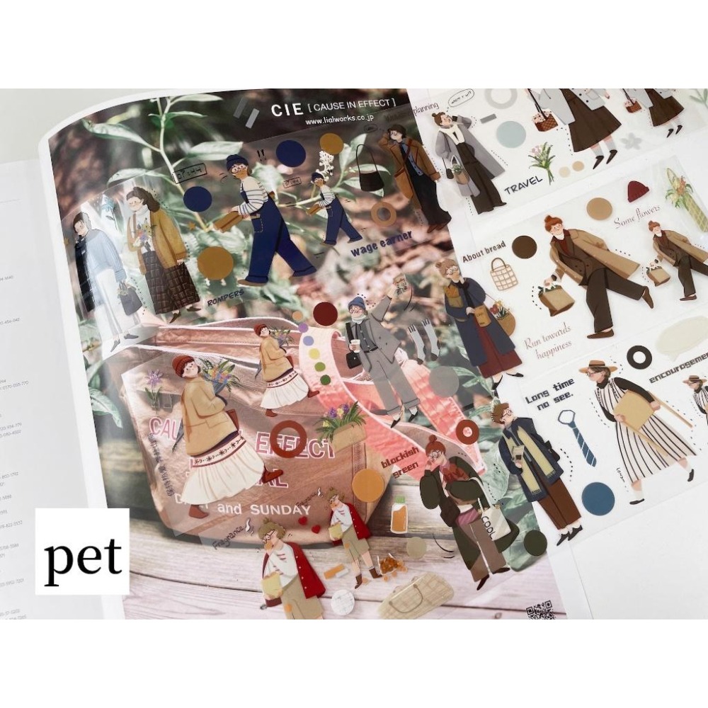 【NDL】Soyi Studio｜小日子_人物亮面PET膠帶｜手帳紙膠帶分裝 100cm-細節圖6