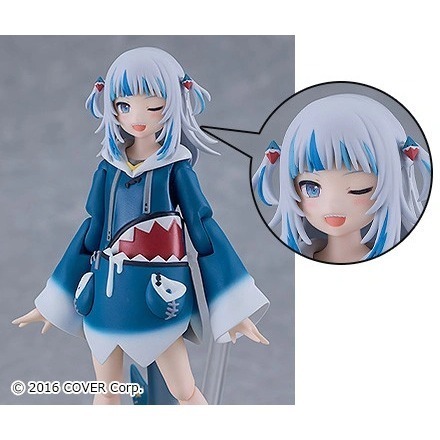 特典 GSC figma 618 hololive 噶嗚 古拉 鯊鯊 Gawr Gura 日版 PVC 模型 公仔-細節圖2