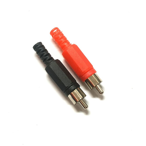 AV接頭 RCA焊接接頭 RCA公頭 影音焊接頭 接線頭 一只 顏色隨機