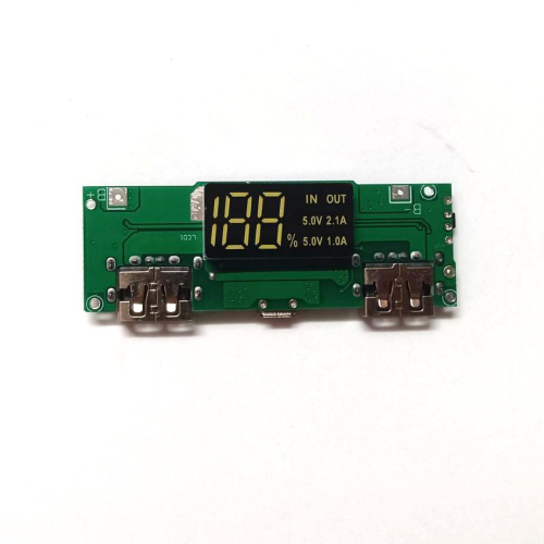 ［馨月］18650 數顯充電模組5V 2A 1A USB輸出 帶顯示升壓模組