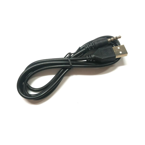 ［馨月］AUX 音源3.5mm 公 轉USB 公 3環4節 充電 訊號 線