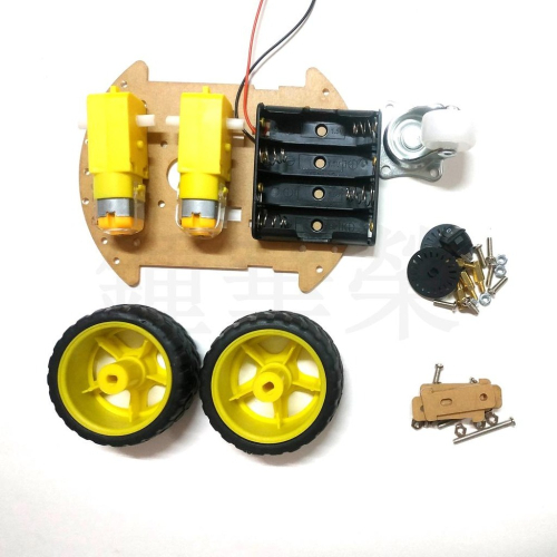 Arduino 機械車 智能小車底盤 自走車 底盤 帶碼盤測速 尋跡小車 附電池盒 競賽小車 套件